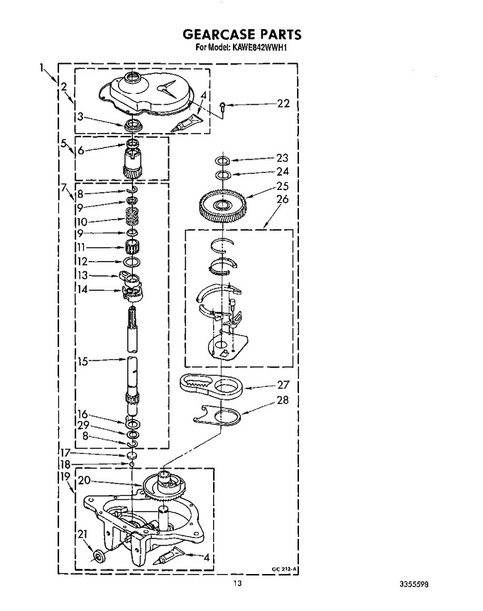 Diagram for KAWE842WAL1
