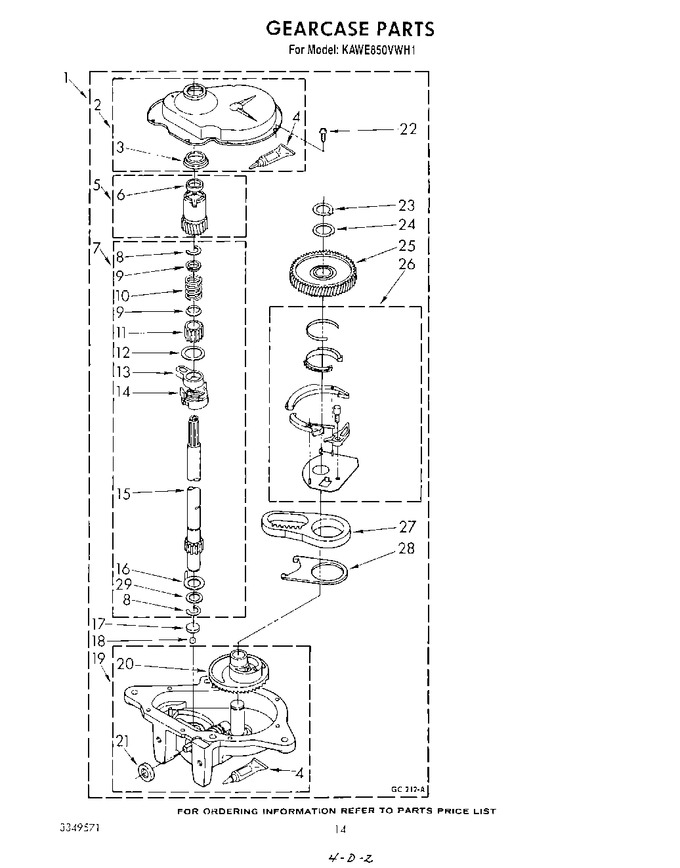 Diagram for KAWE850VWH1