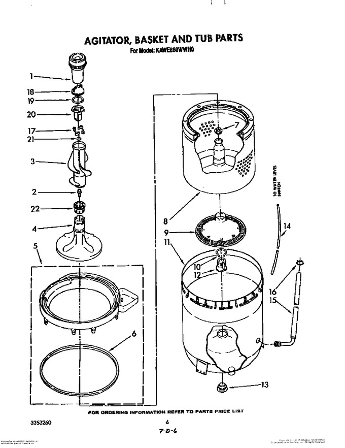 Diagram for KAWE860WWH0