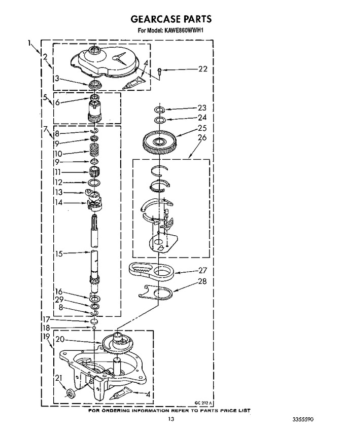 Diagram for KAWE860WAL1