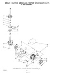 Diagram for 07 - Brake, Clutch, Gearcase, Motor And Pump