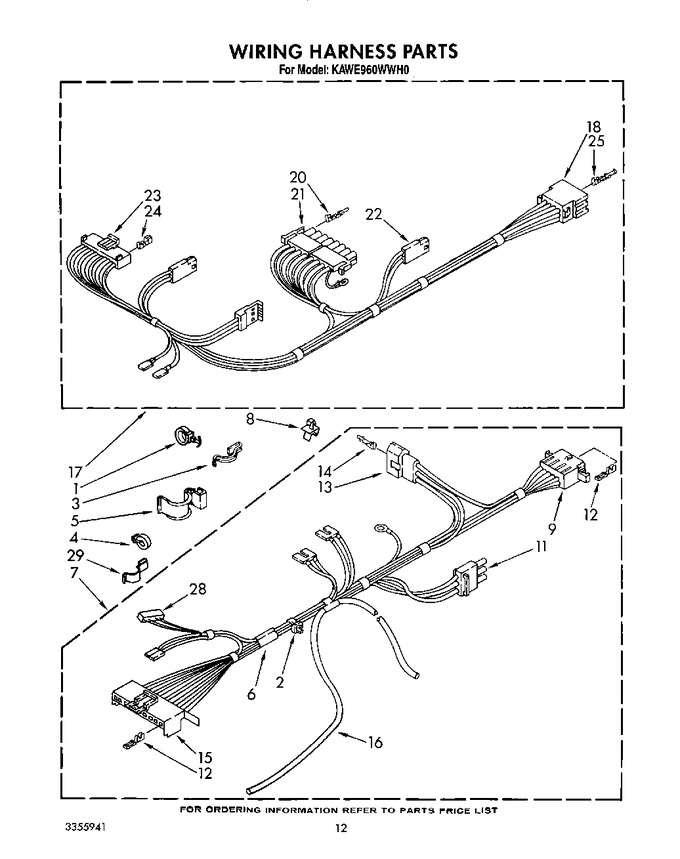 Diagram for KAWE960WWH0