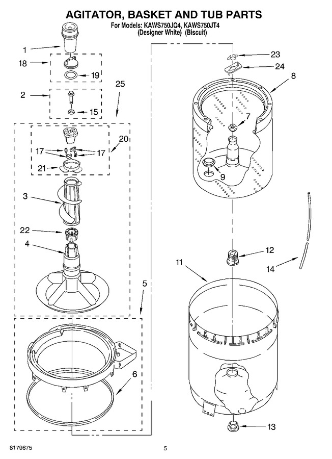 Diagram for KAWS750JQ4