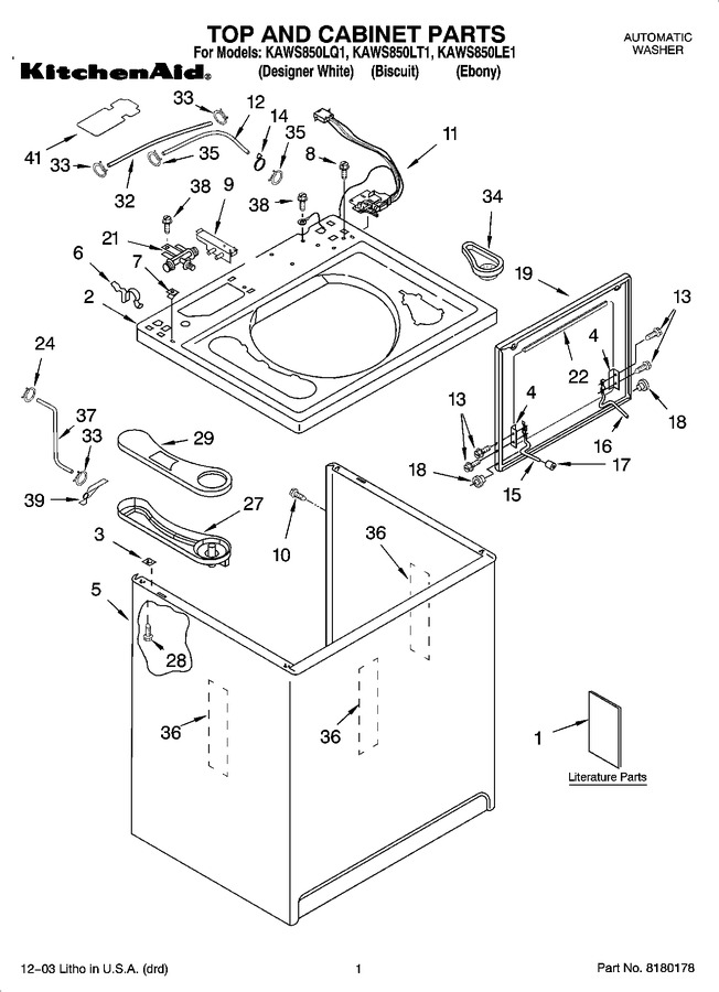 Diagram for KAWS850LQ1