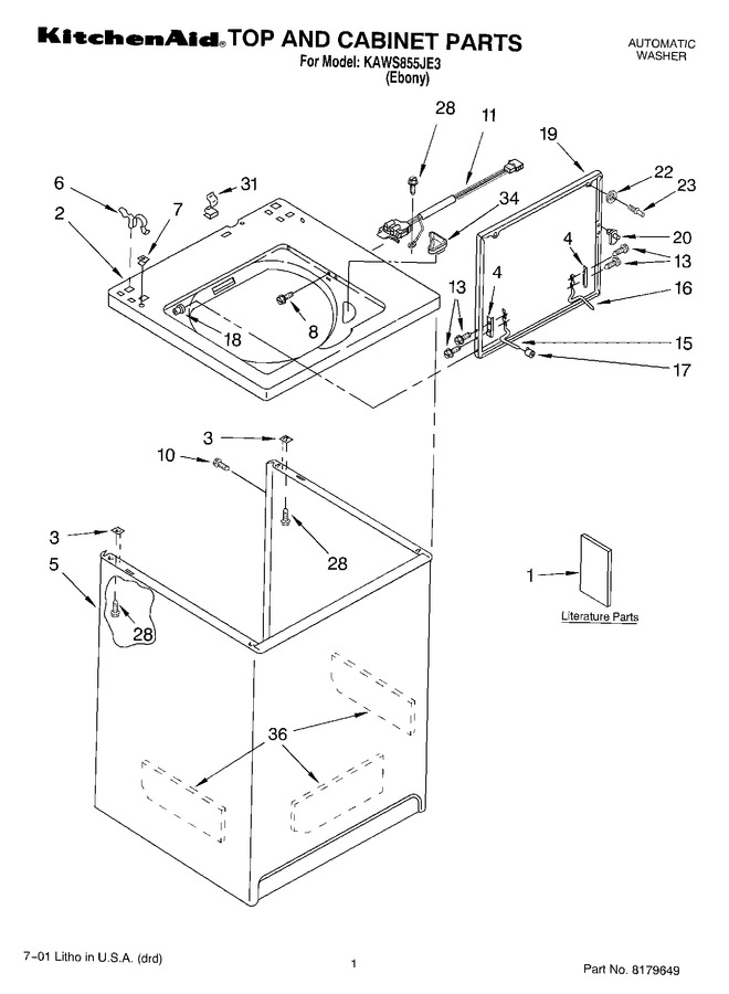 Diagram for KAWS855JE3