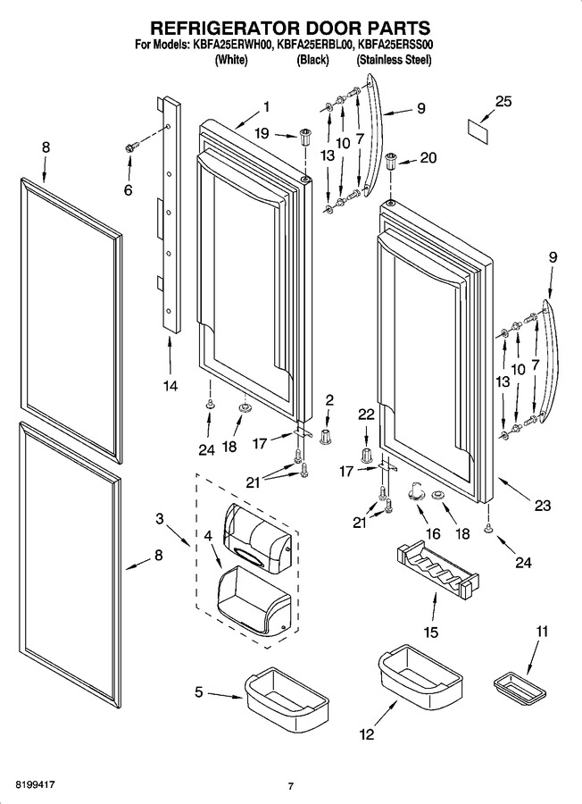 Diagram for KBFA25ERWH00