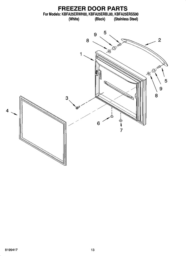 Diagram for KBFA25ERWH00