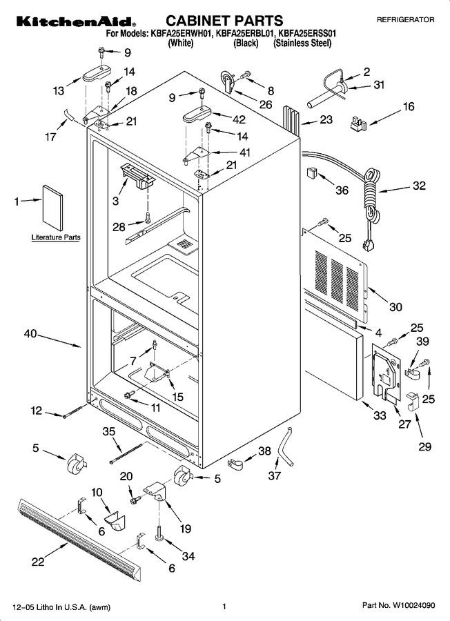 Diagram for KBFA25ERBL01