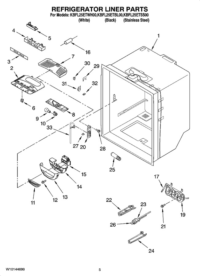 Diagram for KBFL25ETWH00