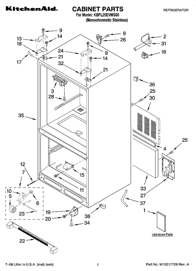 Diagram for KBFL25EVMS00