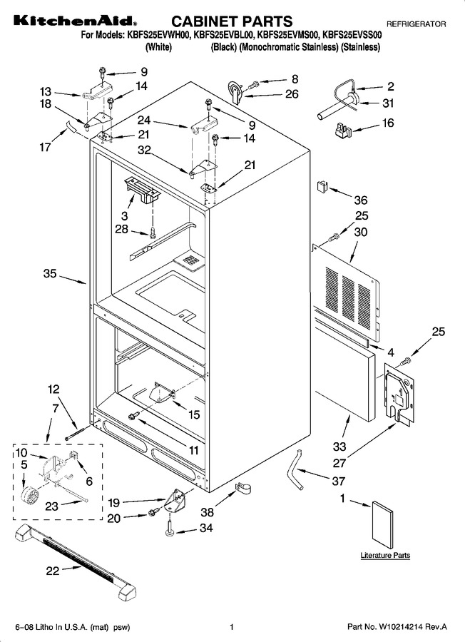 Diagram for KBFS25EVSS00