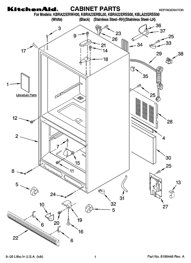 Diagram for KBRA22ERWH00