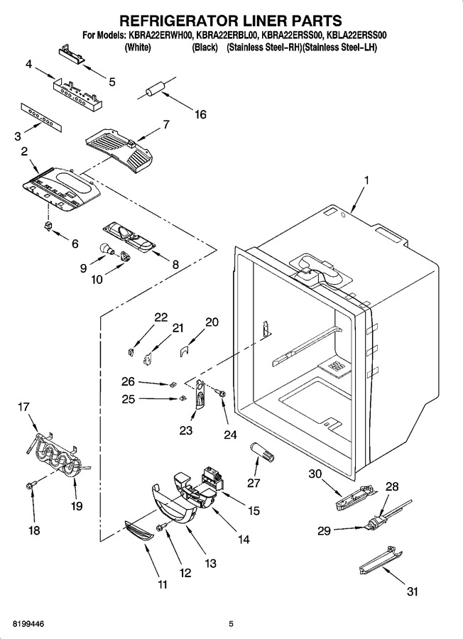 Diagram for KBRA22ERWH00