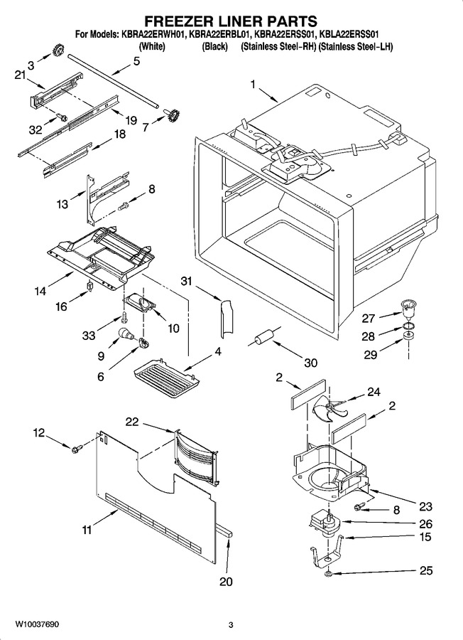 Diagram for KBRA22ERBL01