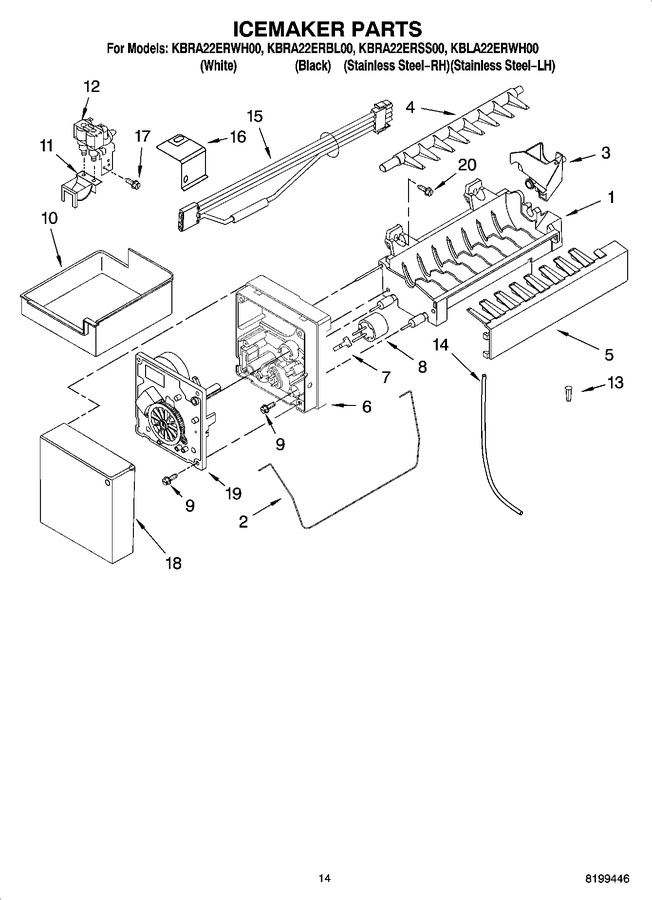 Diagram for KBLA22ERWH00
