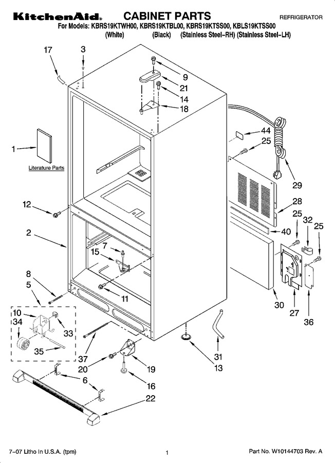 Diagram for KBRS19KTBL00