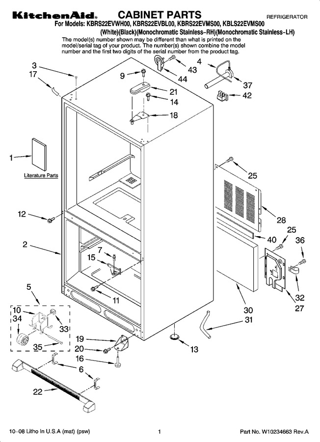 Diagram for KBRS22EVWH00