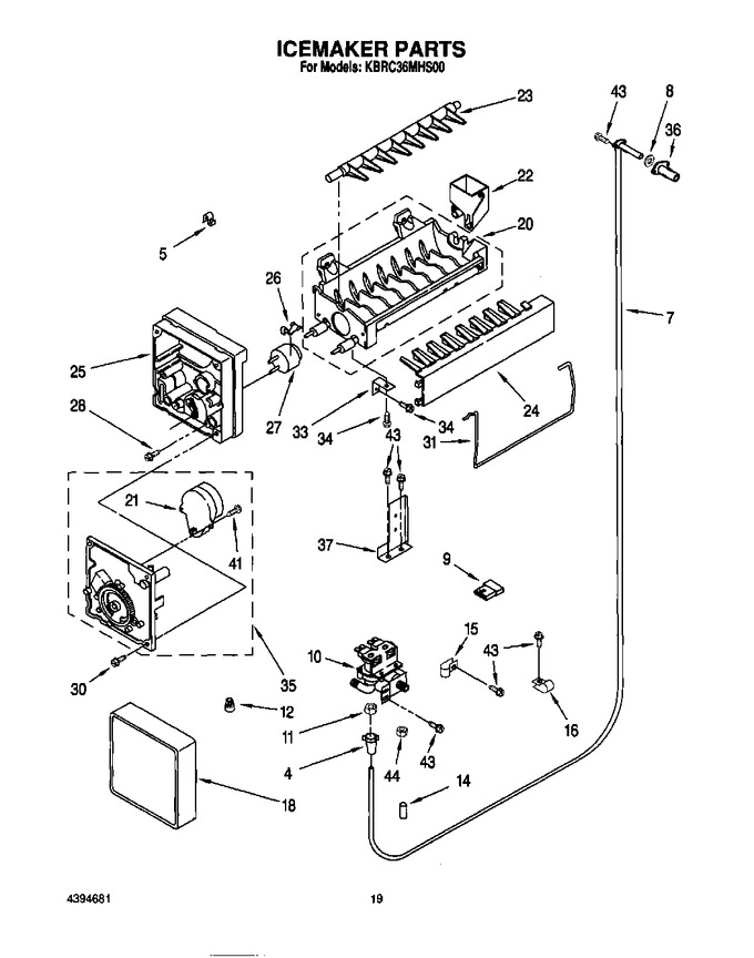 Diagram for KBRC36MHS00