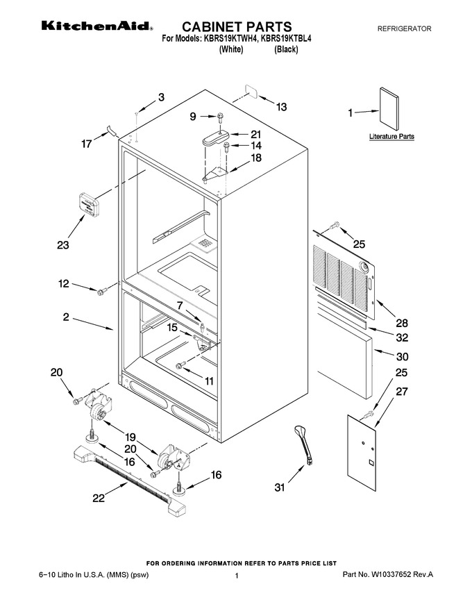 Diagram for KBRS19KTWH4