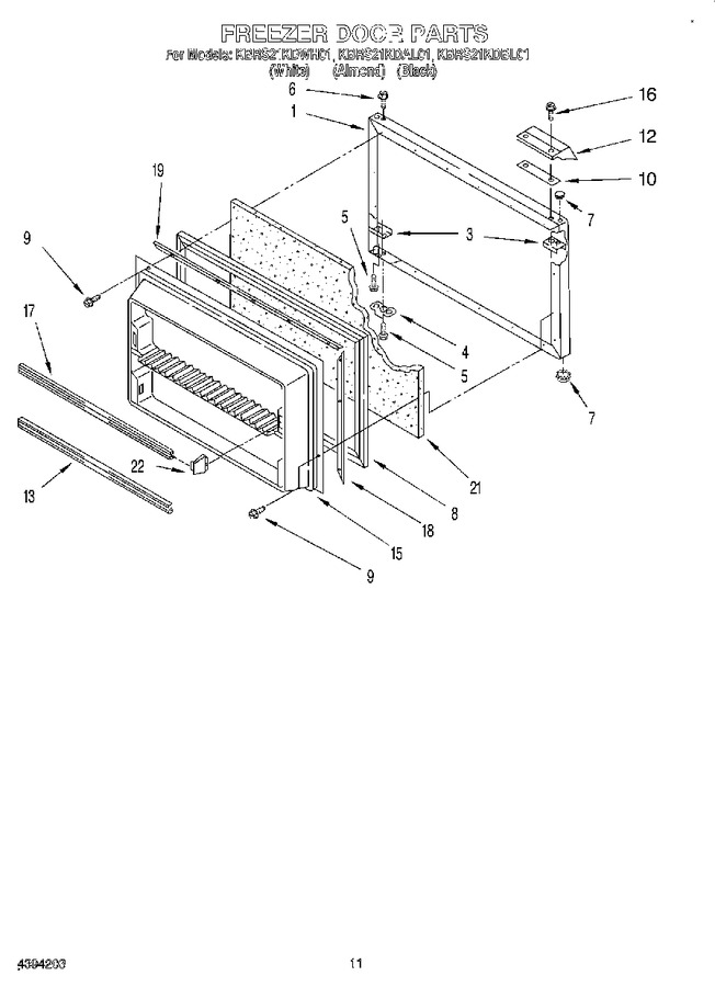 Diagram for KBRS21KDWH01