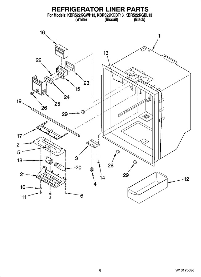 Diagram for KBRS22KGWH13