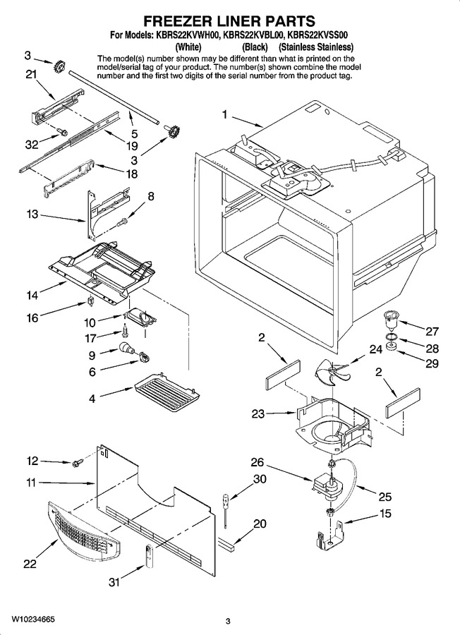 Diagram for KBRS22KVWH00
