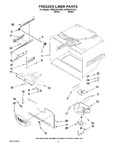 Diagram for 02 - Freezer Liner Parts