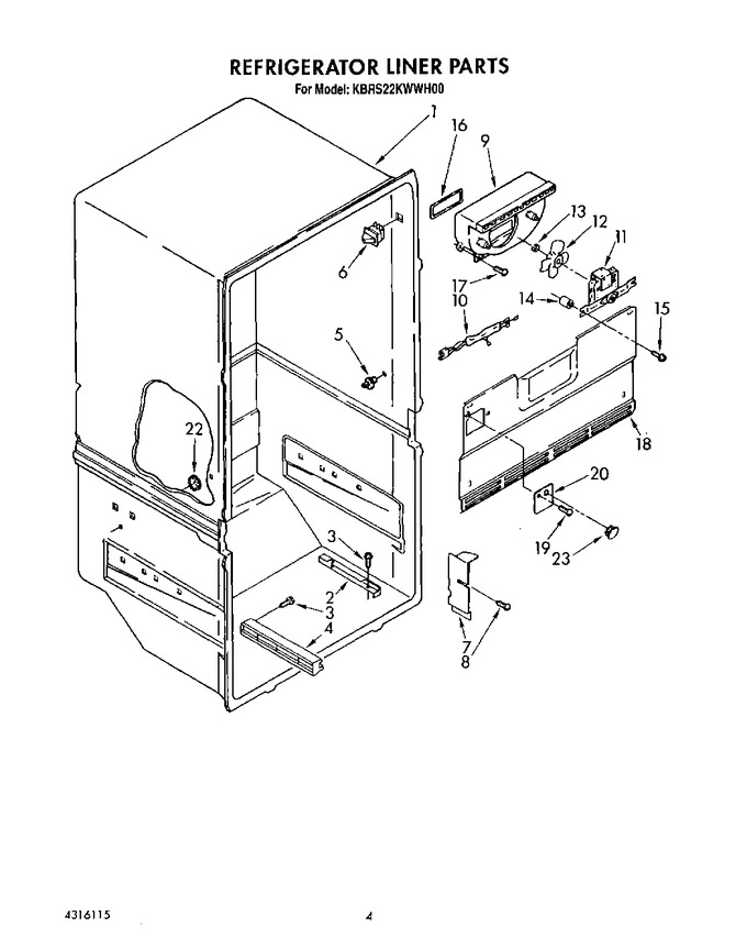 Diagram for KBRS22KWAL00