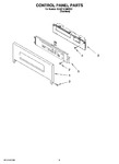 Diagram for 02 - Control Panel Parts