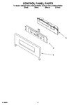 Diagram for 02 - Control Panel Parts