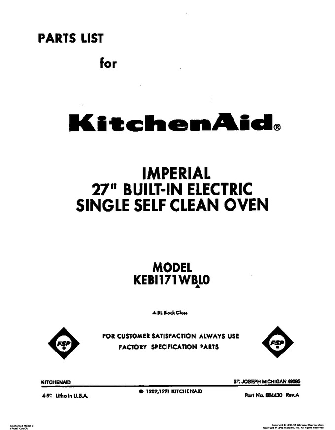 Diagram for KEBI171WBL0