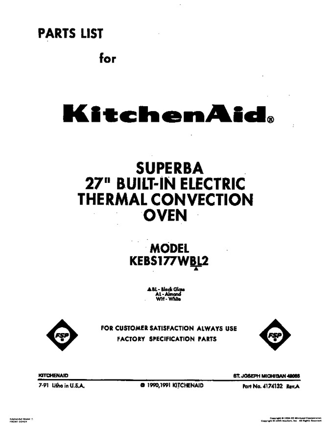 Diagram for KEBS177WAL2