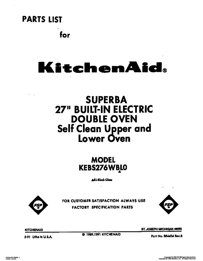 Diagram for KEBS276WBL0