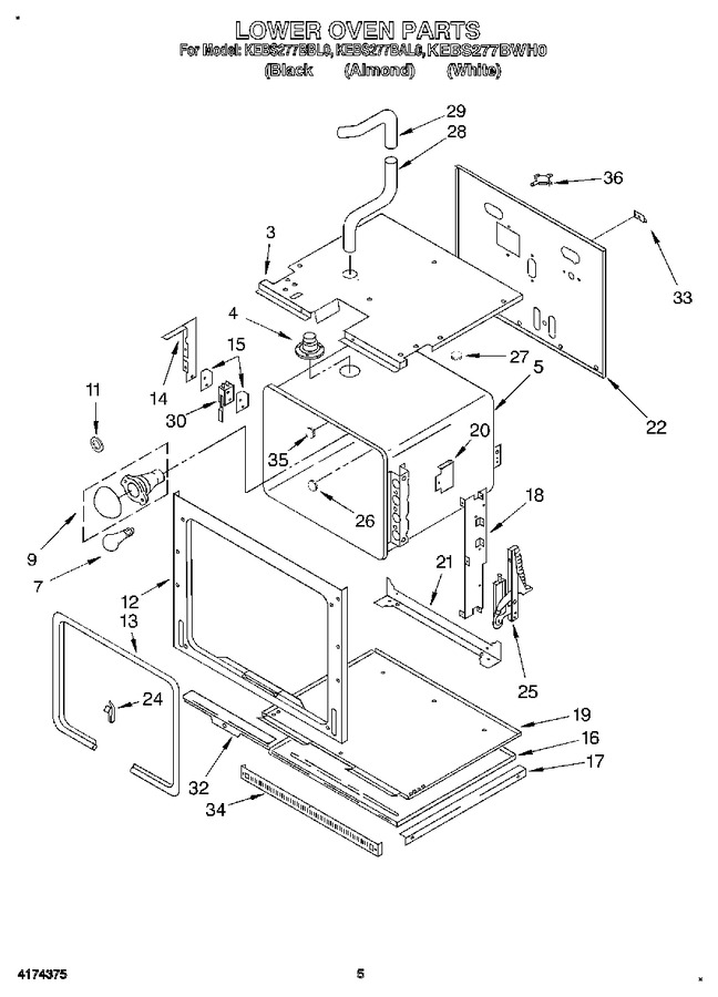 Diagram for KEBS277BWH0