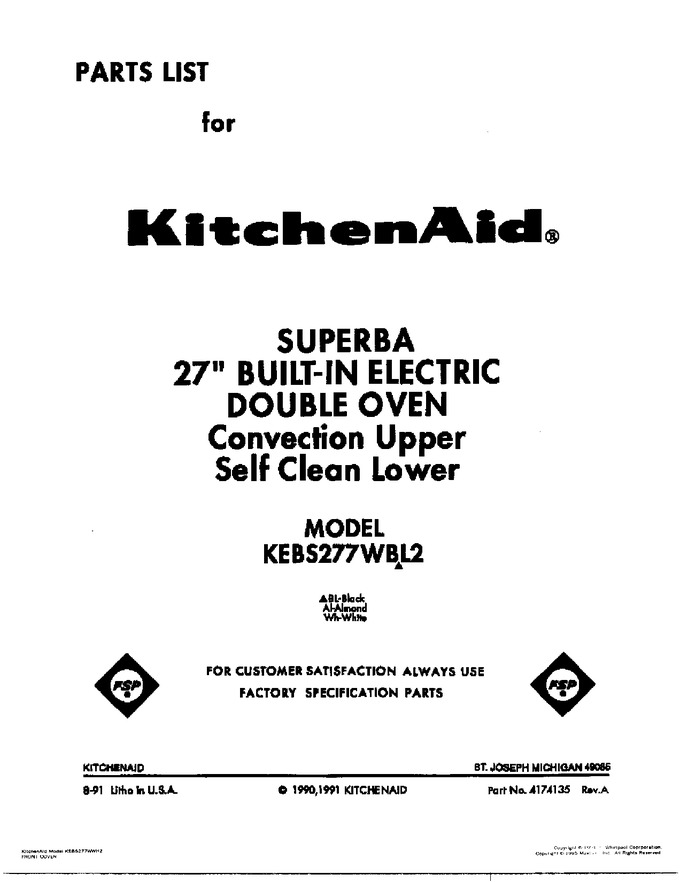 Diagram for KEBS277WWH2