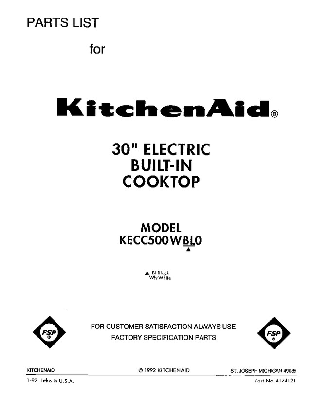 Diagram for KECC500WBL0