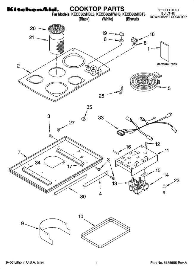 Diagram for KECD865HWH3