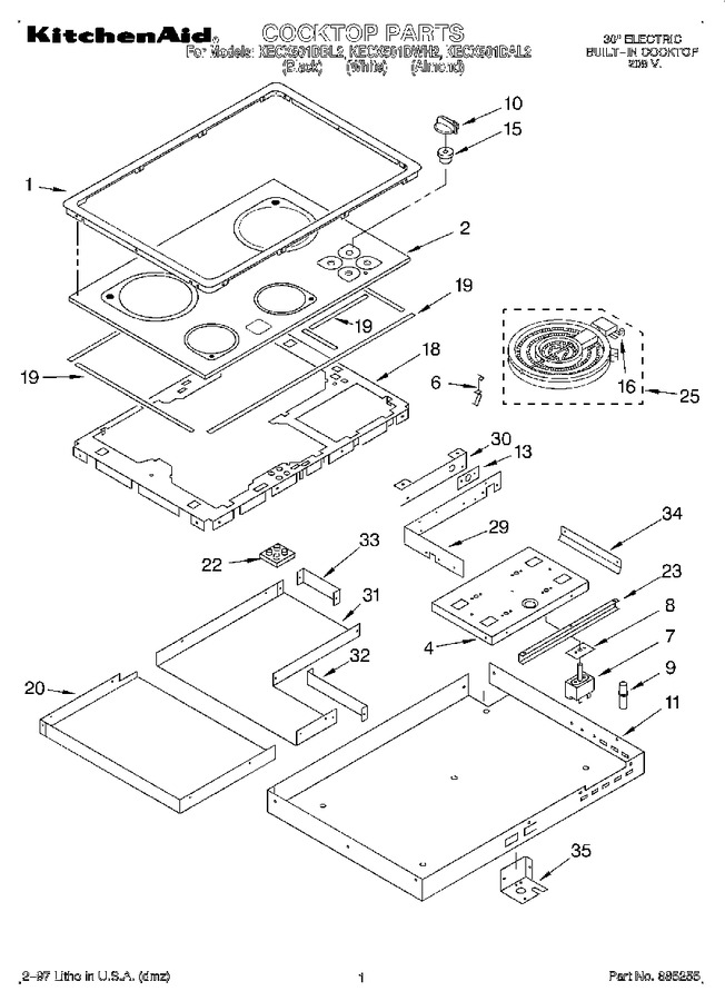 Diagram for KECX501DWH2