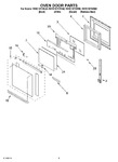 Diagram for 02 - Oven Door Parts