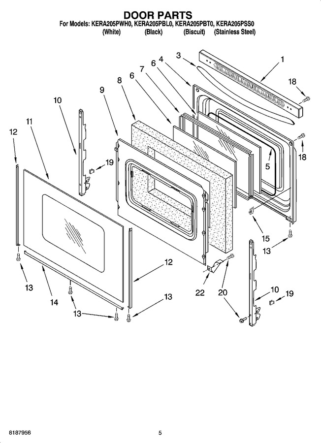 Diagram for KERA205PWH0