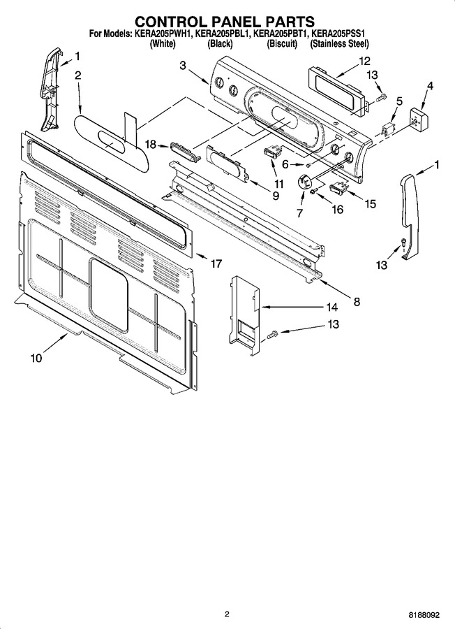 Diagram for KERA205PWH1
