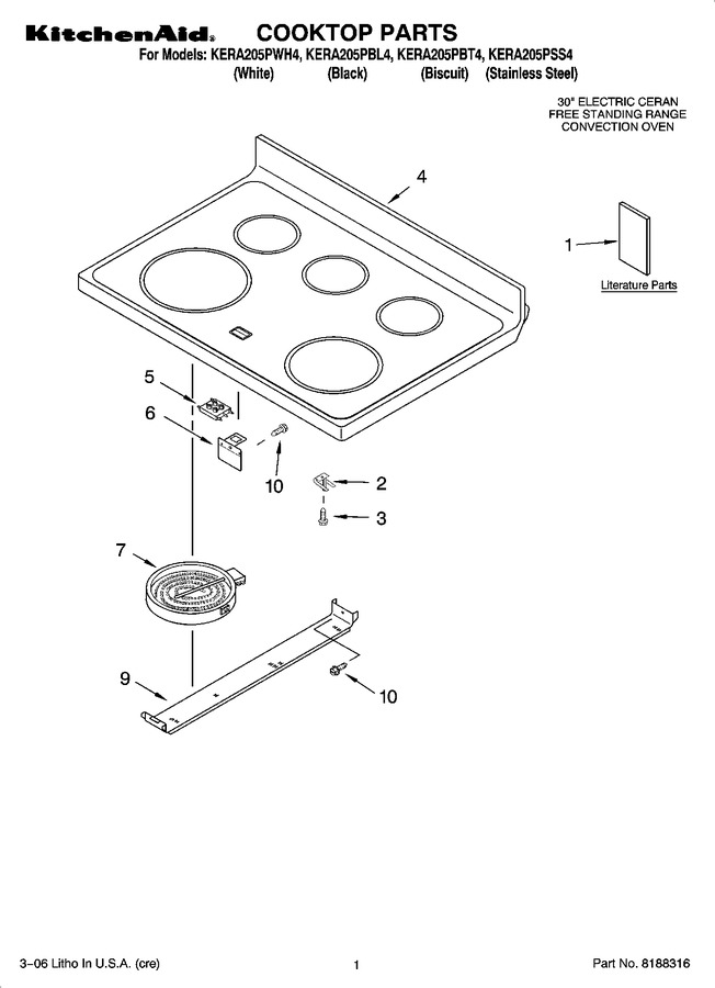 Diagram for KERA205PWH4