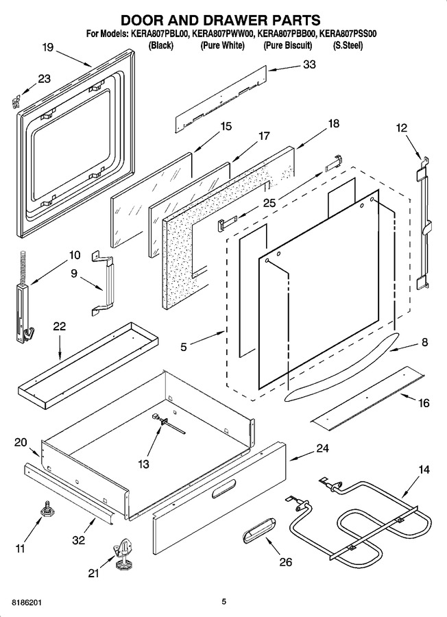 Diagram for KERA807PWW00