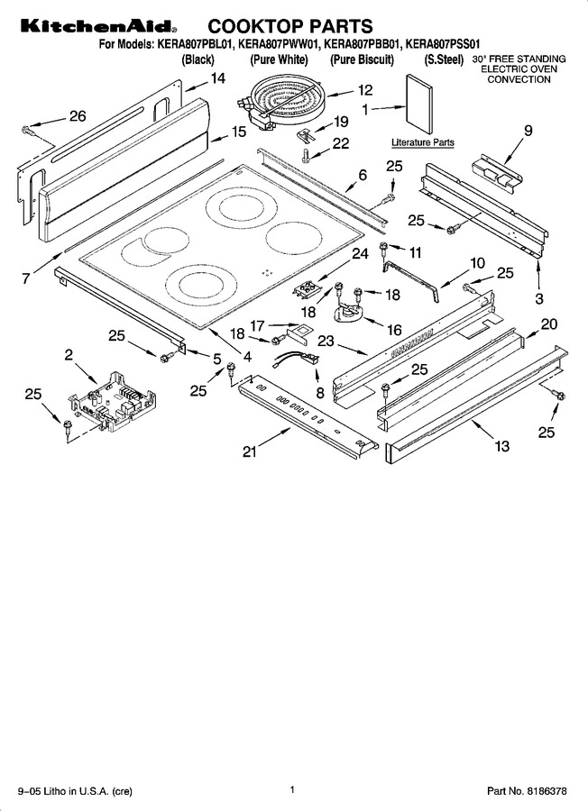 Diagram for KERA807PBL01
