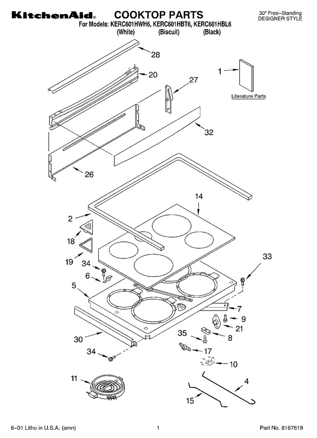 Diagram for KERC601HWH6
