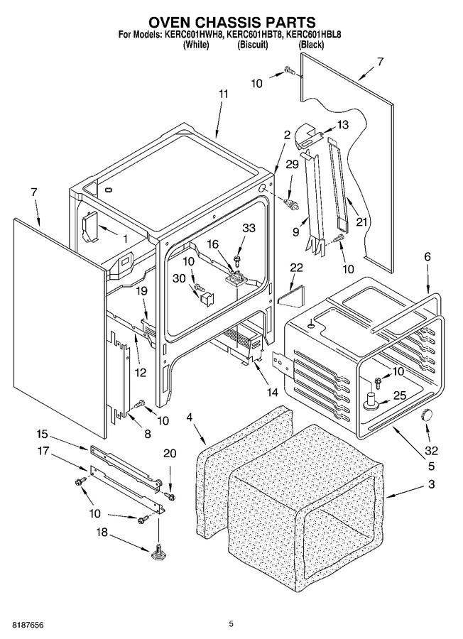 Diagram for KERC601HWH8