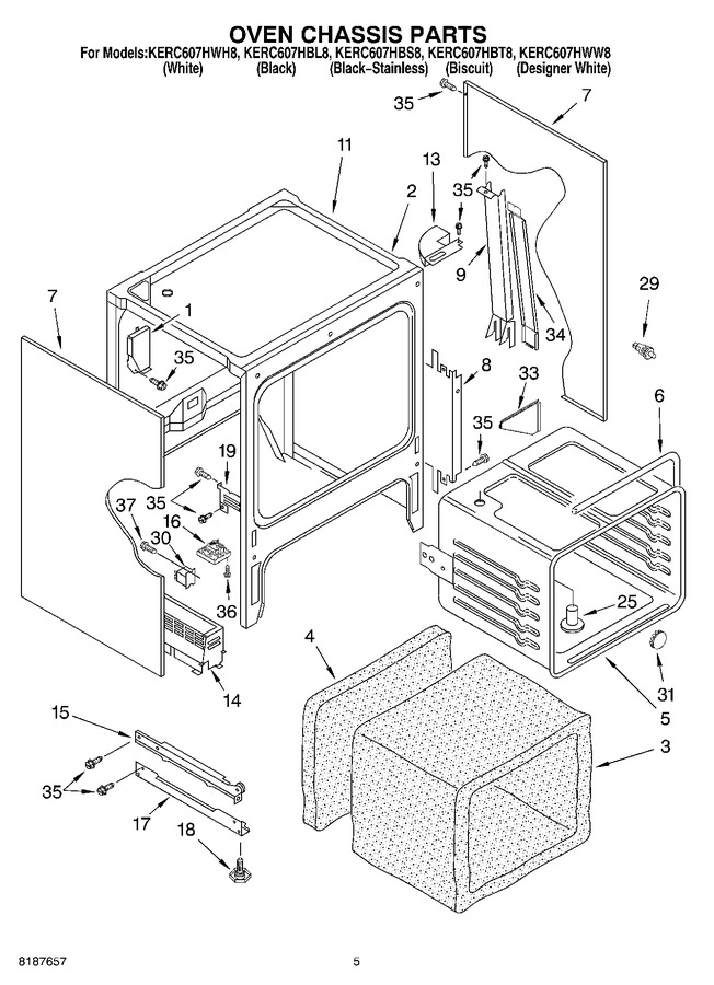 Diagram for KERC607HWH8