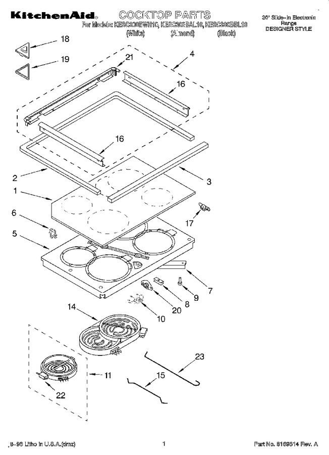 Diagram for KESC300BWH10