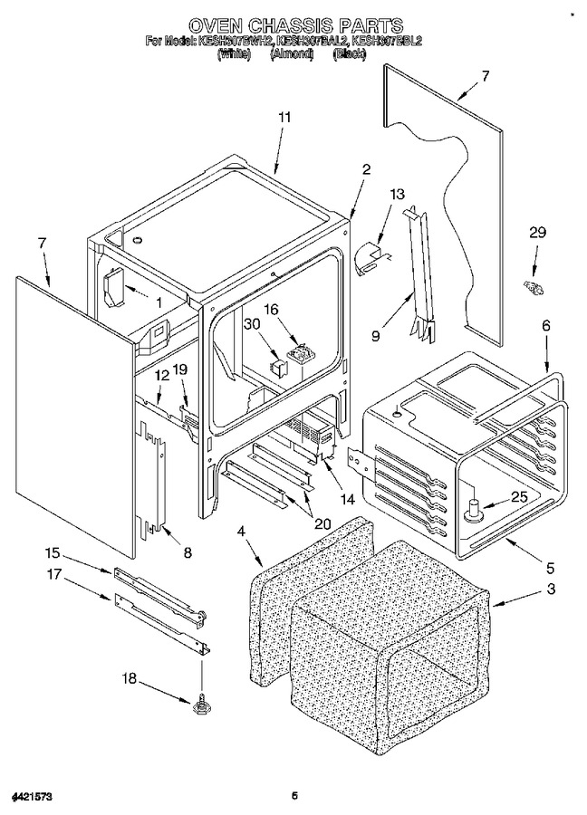 Diagram for KESH307BWH2