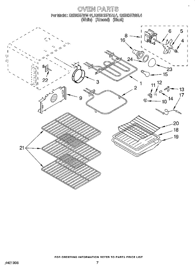 Diagram for KESH307BWH4